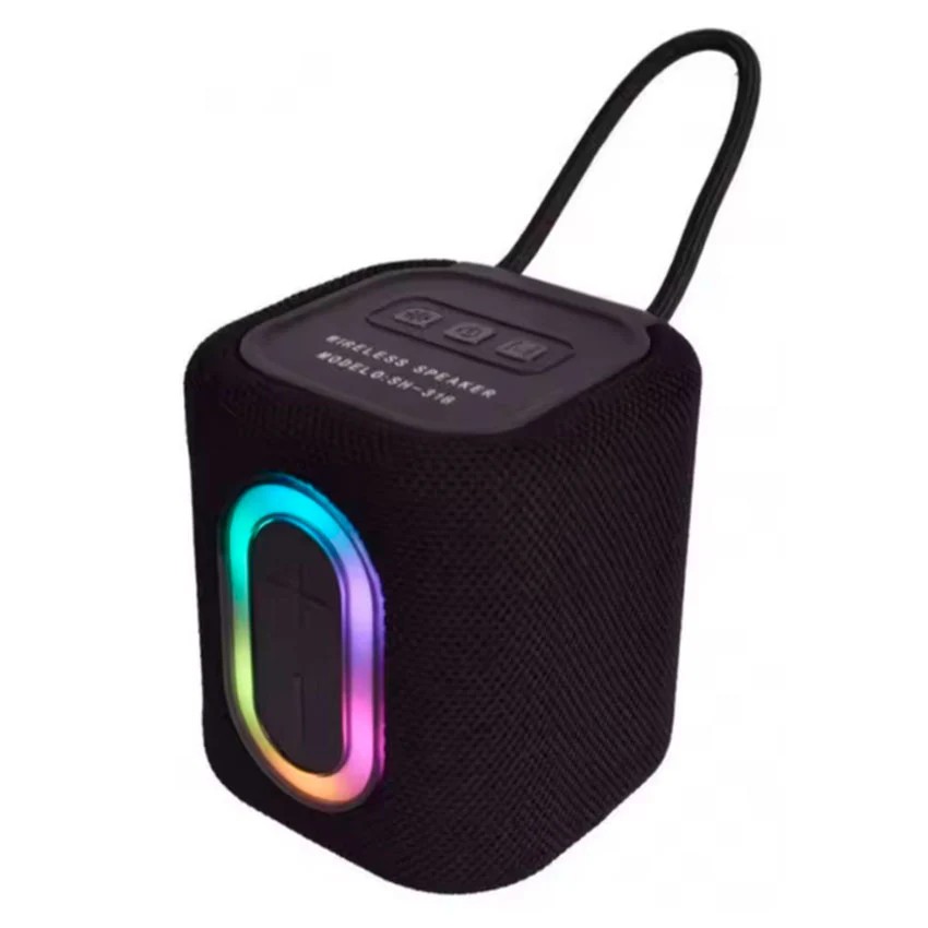 Bocina Bluetooth Link Bits MB-184 Radio Fm, Luz Led Multicolor