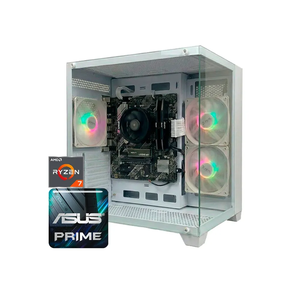 [PC-0117-C] PC GAMER CXi2 BLANCA / A520M / RYZEN 7 5700G / 16GB RAM RGB / 500GB M.2 / 600W BRONZE PLUS / ADAPTADOR WIFI