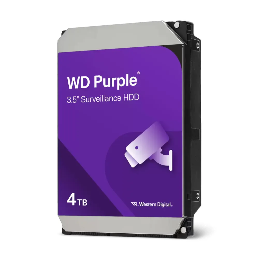 Disco Duro para Videovigilancia Western Digital WD44PURZ 3.5", 4TB, SATA III, 6 Gbit/s, 5400RPM, 128MB Caché