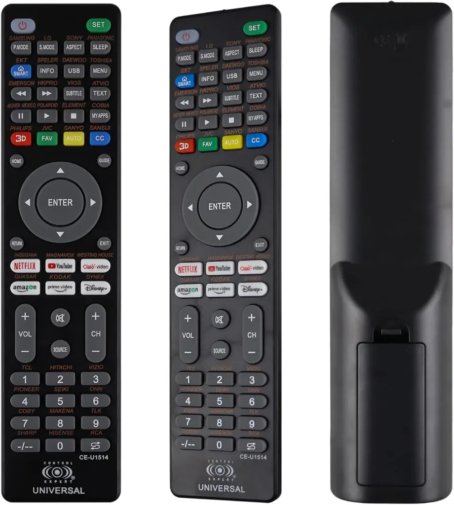 Control Remoto Universal Para Smart Tv Control Expert CE-U1514 Accesos Directos Negro