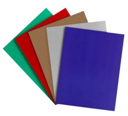[PET01-25] Paquete C/25 Juegos Cubierta Para Engargolar Carta Colores Mae