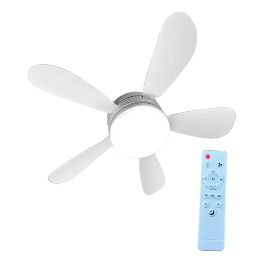 Lámpara de Techo Con Ventilador Tianlai 25W LV64W25 5 Aspas y 3 Velocidades Base E27 (C.50)