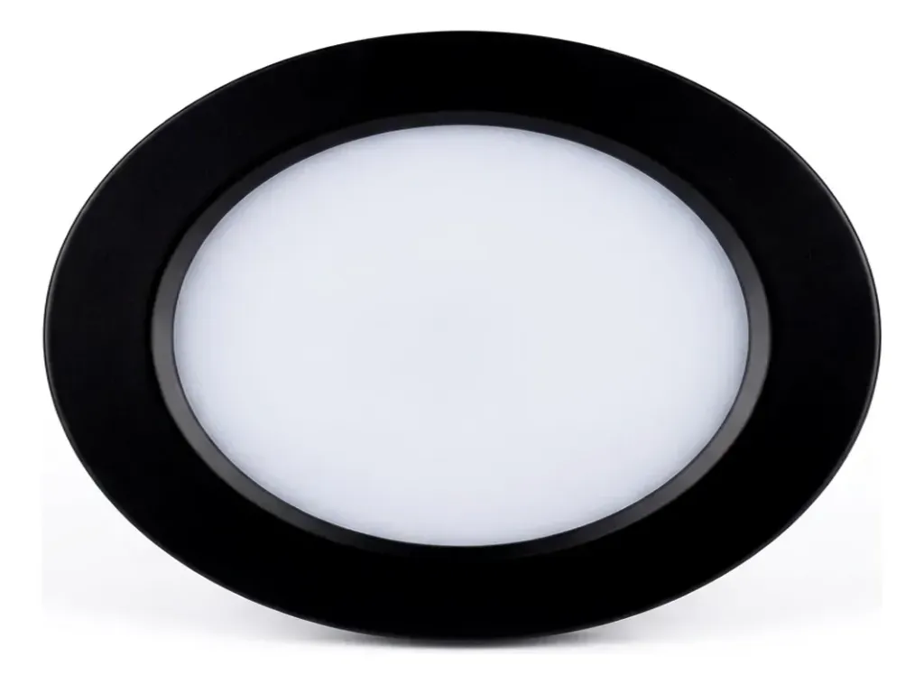 Lámpara Plafón Para Empotrar Tianlai 15W S77W15N Borde Negro Luz Blanca (C.60)