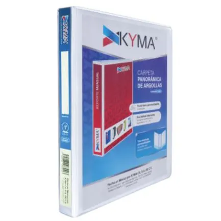 Carpeta Vinil Aro O 1" Blanca Kyma (C.12)
