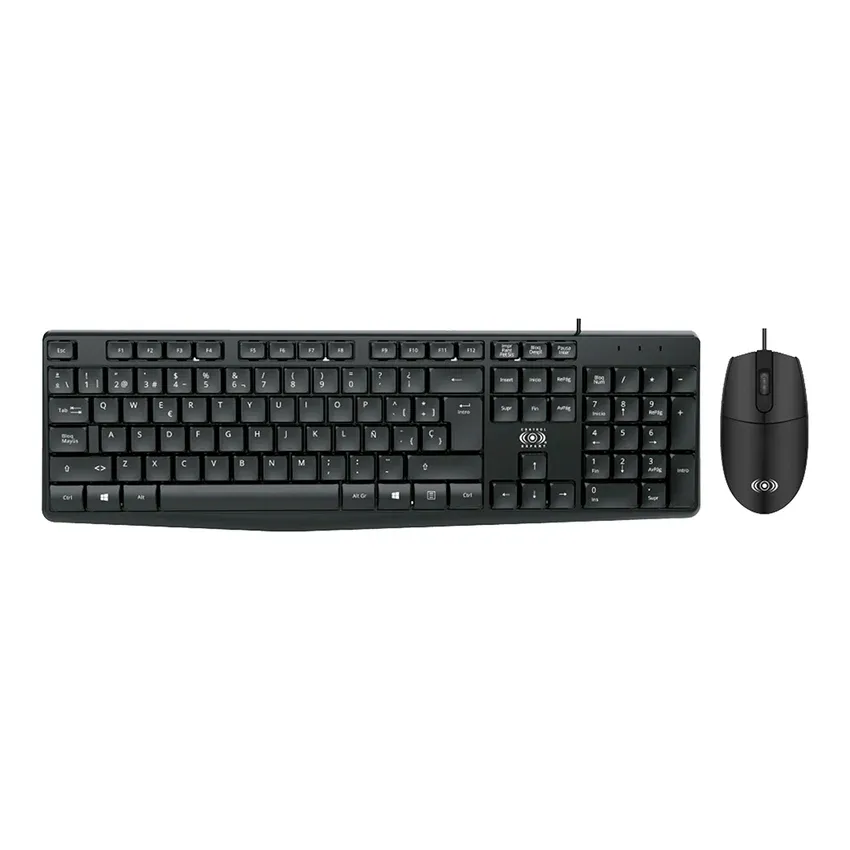 [CE-WS790] Combo Teclado y Mouse Alámbrico Control Expert CE-WS790 Negro Ergonómico Qwerty