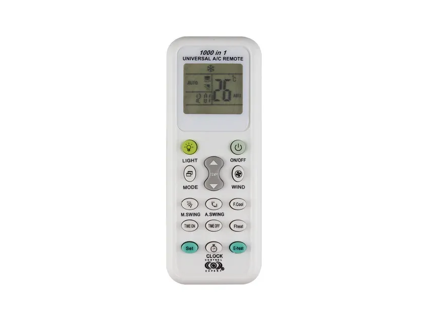 [CE-K1029A] Control Universal Para Aire Acondicionado Control Expert 1000 en 1 CE-K1029A Pantalla LCD Blanco