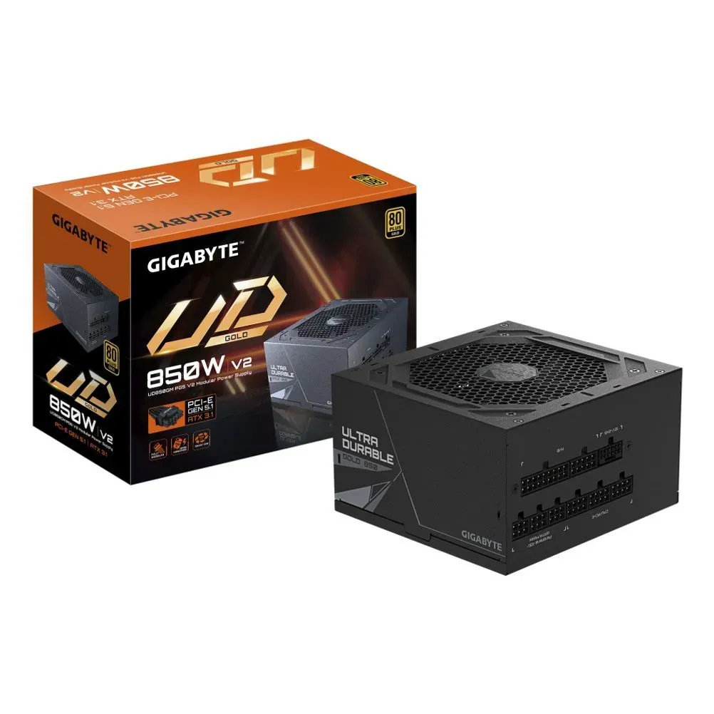Fuente de Poder Gigabyte 850W, 80 PLUS GOLD GP-UD850GM PG5 V2