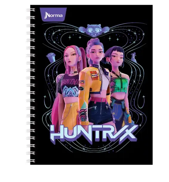 [228742] Cuaderno Profesional Espiral Guerreras K-Pop Raya 100H Norma  (C.25)