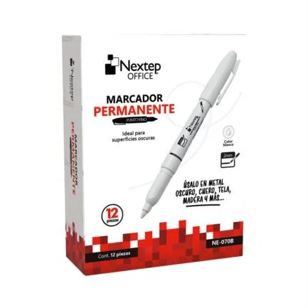 Marcador Permanente Punto Fino Blanco NE-070B Nextep (E.12)