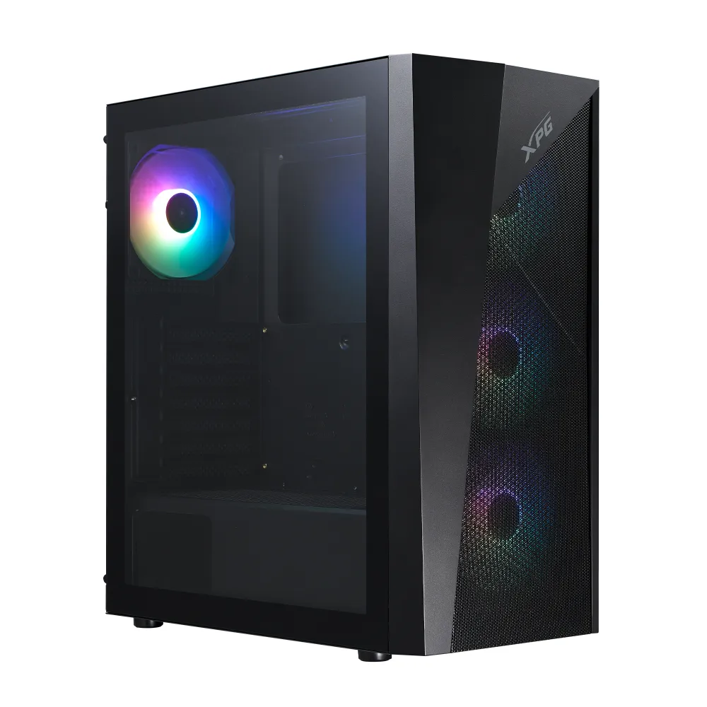 Gabinete XPG LANDER500MTA-BKCWW Media Torre, Vidrio Templado, Negro