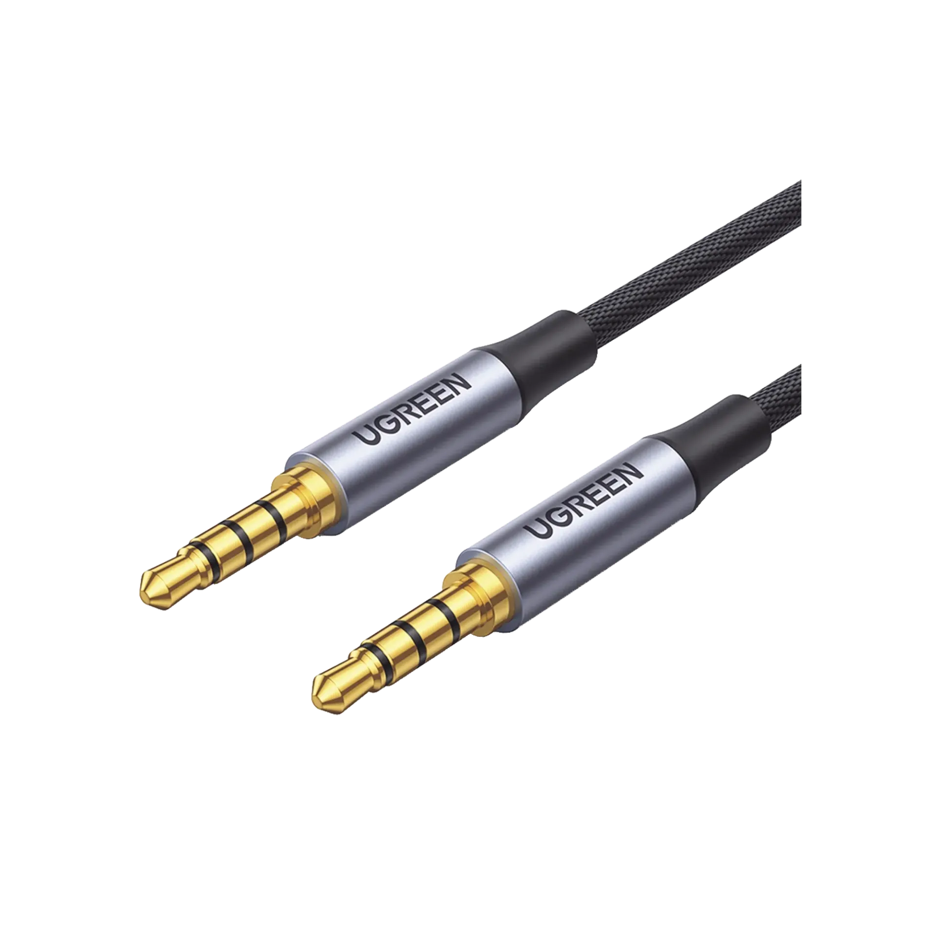 Cable Auxiliar de 3.5mm 20782 Ugreen 2M Carcasa de Aluminio Azul+Nylon Trenzado