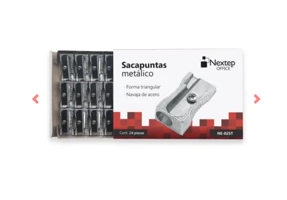 Caja C/24 Sacapuntas Metálico Nextep (E.5) (C.20)