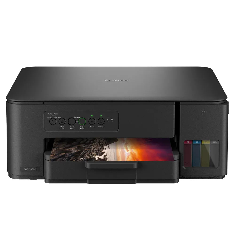 Impresora Multifuncional Brother DCPT430W Inyección De Tinta a Color Conectividad Inalámbrica