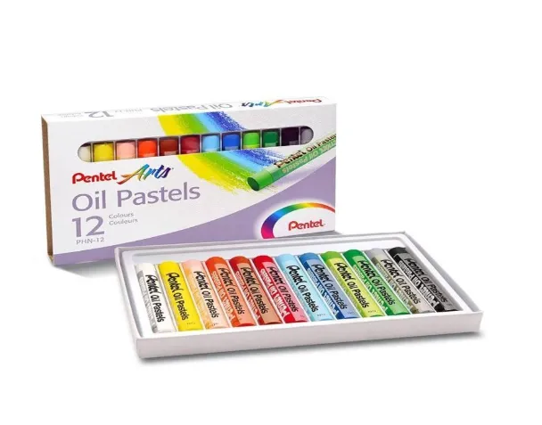 Caja C/12 Gis Pastel De Aceite PHN-12 Pentel (E.12) (C.144)