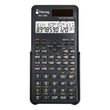 Calculadora Cientifica 10+2 Dígitos 240 Funciones Solar/Bateria Nextep