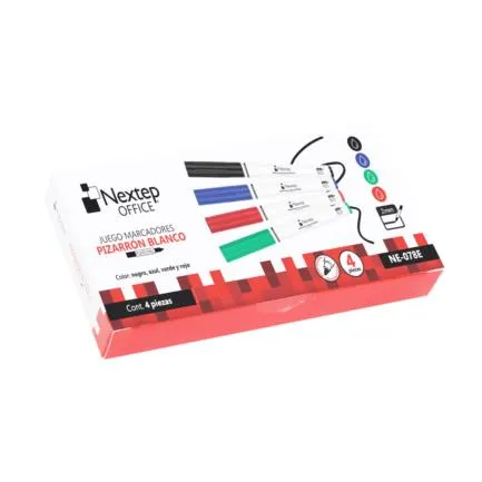 [NE-078E] Paquete C/4 Marcador Pizarrón Punta Fina NE-078 Nextep (C.144) (copia)