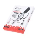 Caja C/6 Marcador Permanente Aluminio Punta Gruesa Cincel 4mm Negro Nextep