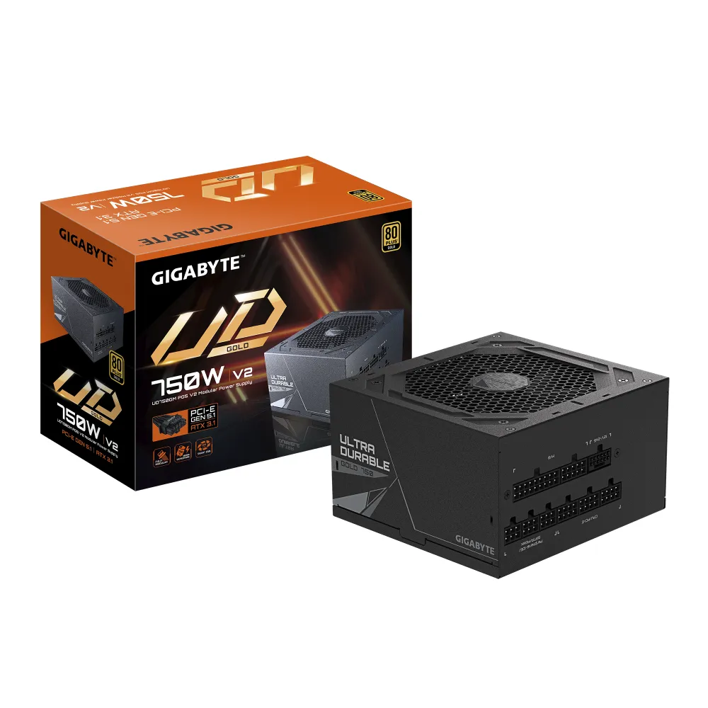 [GP-UD750GM PG5 V2] Fuente De Poder Gigabyte GP-UD750GM PG5 V2 / 750W Gold / ATX 3.1 / Gamer