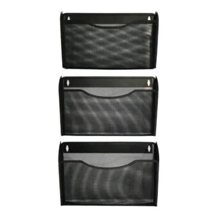 [NE-164P3] Revistero De Pared Malla Metálica C/3 Nextep (C.6)