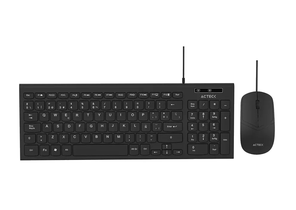 [AC-945936] Kit Teclado Y Mouse Acteck AC-945936 MK235 Alámbrico Negro