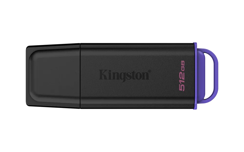 [DTXG2/512GB] Memoria USB Kingston DTXG2, 512GB, USB-A 3.0, Lectura 100MB/s, Escritura 20MB/s, Negro