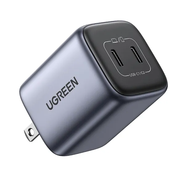 [90572] Cargador Ugreen 90572 de 45W serie Nexode Mini  2 Puertos USB-C de Carga Rápida