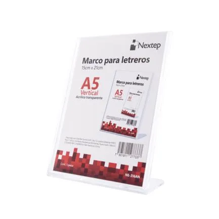 Marco para Letreros Nextep Vertical A5 15.2X20.3cm