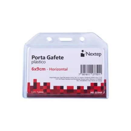 Paquete C/ 10 Porta Gafete Horizontal 6x9 Nextep