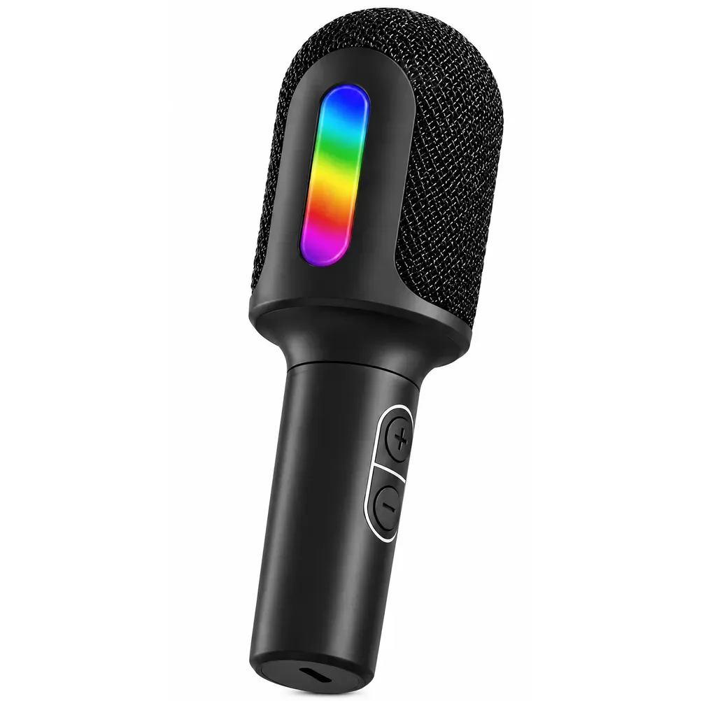 Bocina Bluetooth Micrófono Link Bits MB-195 5W 4 Efectos de Voz Radio FM Conexión TWS Luz RGB (C.50)