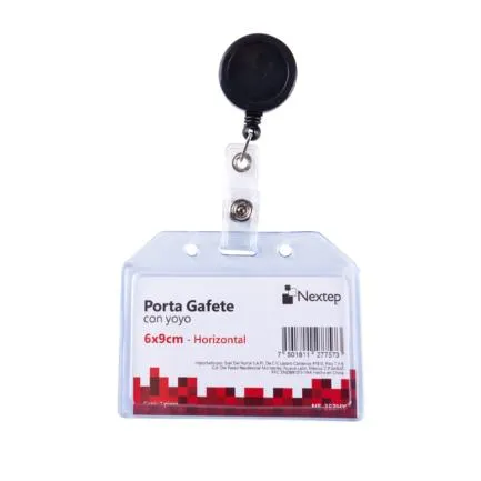 Paquete C/ 12 Porta Gafete Horizontal 6x9 Nextep (copia)