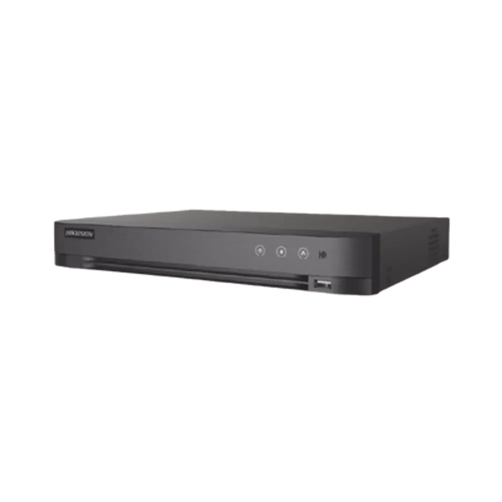 Dvr Hikvision 8 Canales Bnc + 4 canales IP 5mp Audio Dos Vias Acusense / IDS-7208HQHI-M1/XT