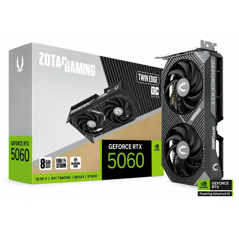 Tarjeta De Video Zotac ZT-B50600H-10A RTX 5060 Twin Edge OC 8GB