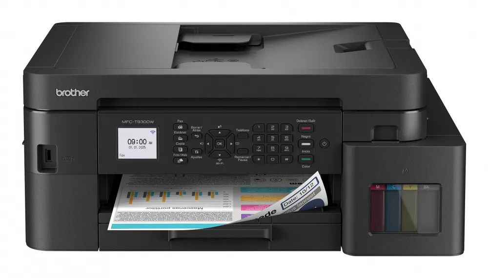 Impresora Multifuncional Brother MFCT930DW Inyección De Tinta Continua WI-FI/USB 2.0 Hasta 30PPM Impresión Duplex