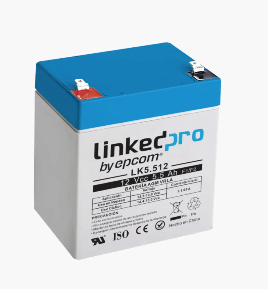 Batería De Respaldo LK5.512 Epcom 12 V  5.5 Ah AGM