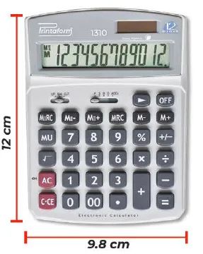 Calculadora Escritorio Printaform 1310 12 Digitos