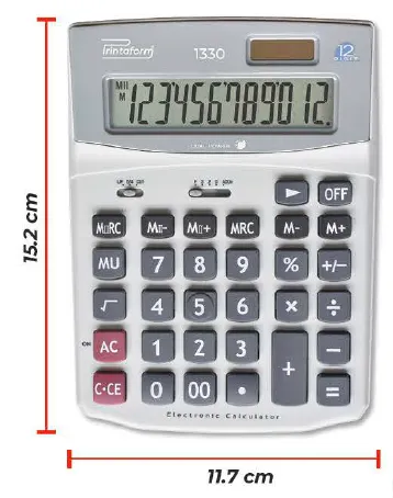 Calculadora Escritorio Printaform 1330 12 Digitos