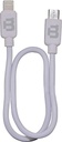 Cable CAWDPP-1 Blackpcs Doble Punta V8/ Lightning Blanco 30cm