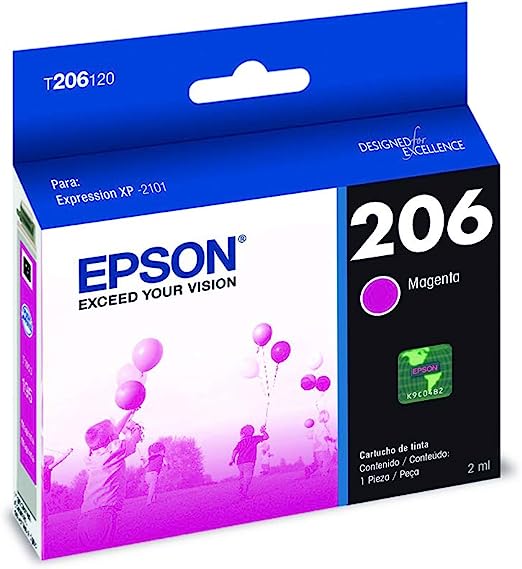 Cartucho Tinta Original Epson T206 Magenta