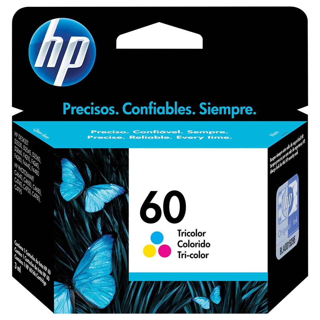 Cartucho Tinta Original Hp 60 Tricolor