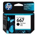 CARTUCHO TINTA HP 667 NEGRO ORIGINAL