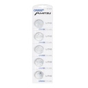 Batería Litio Mitzu MP-CR2032 210Mah 3V 5pz