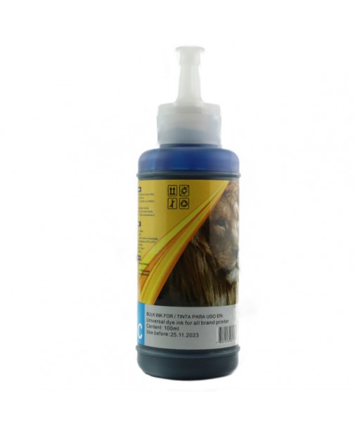 Botella Tinta Universal 100Ml Cyan Premium