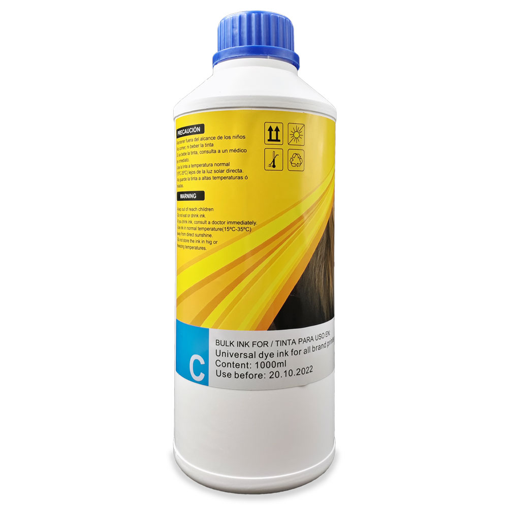 [INKUNIVCYAN] TINTA UNIVERSAL LITRO CYAN CALIDAD PREMIUM (CAD)