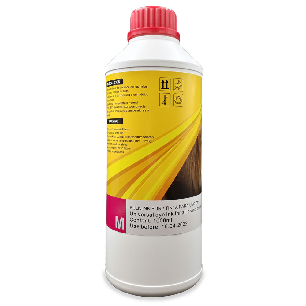 Tinta Universal Litro Magenta Calidad Premium