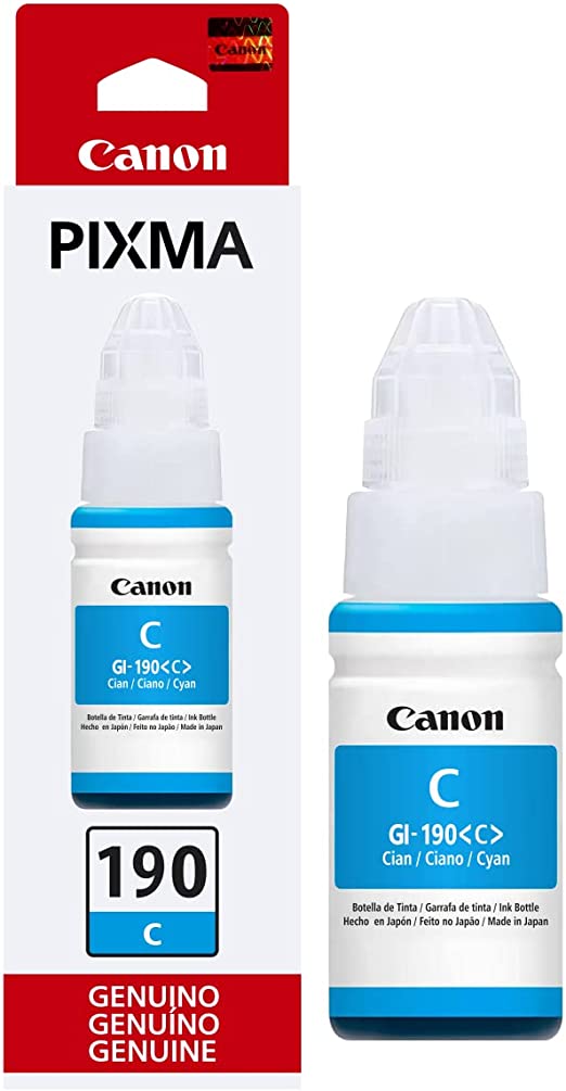 BOTE TINTA CANON GI-190 CYAN CN-2903