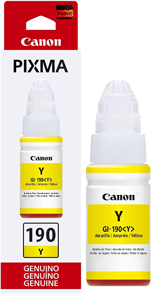 BOTE TINTA CANON GI-190 AMARILLO CN2905