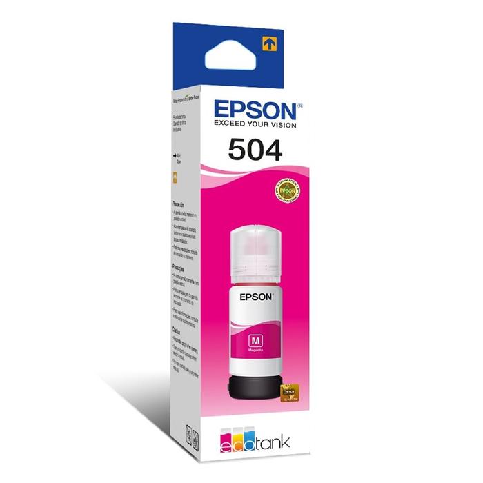Bote Tinta Epson T504 Magenta 70Ml Original