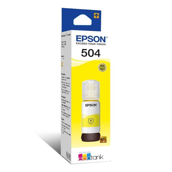 [T504420-AL] BOTE TINTA EPSON T504 AMARILLO 70ML ORIGINAL