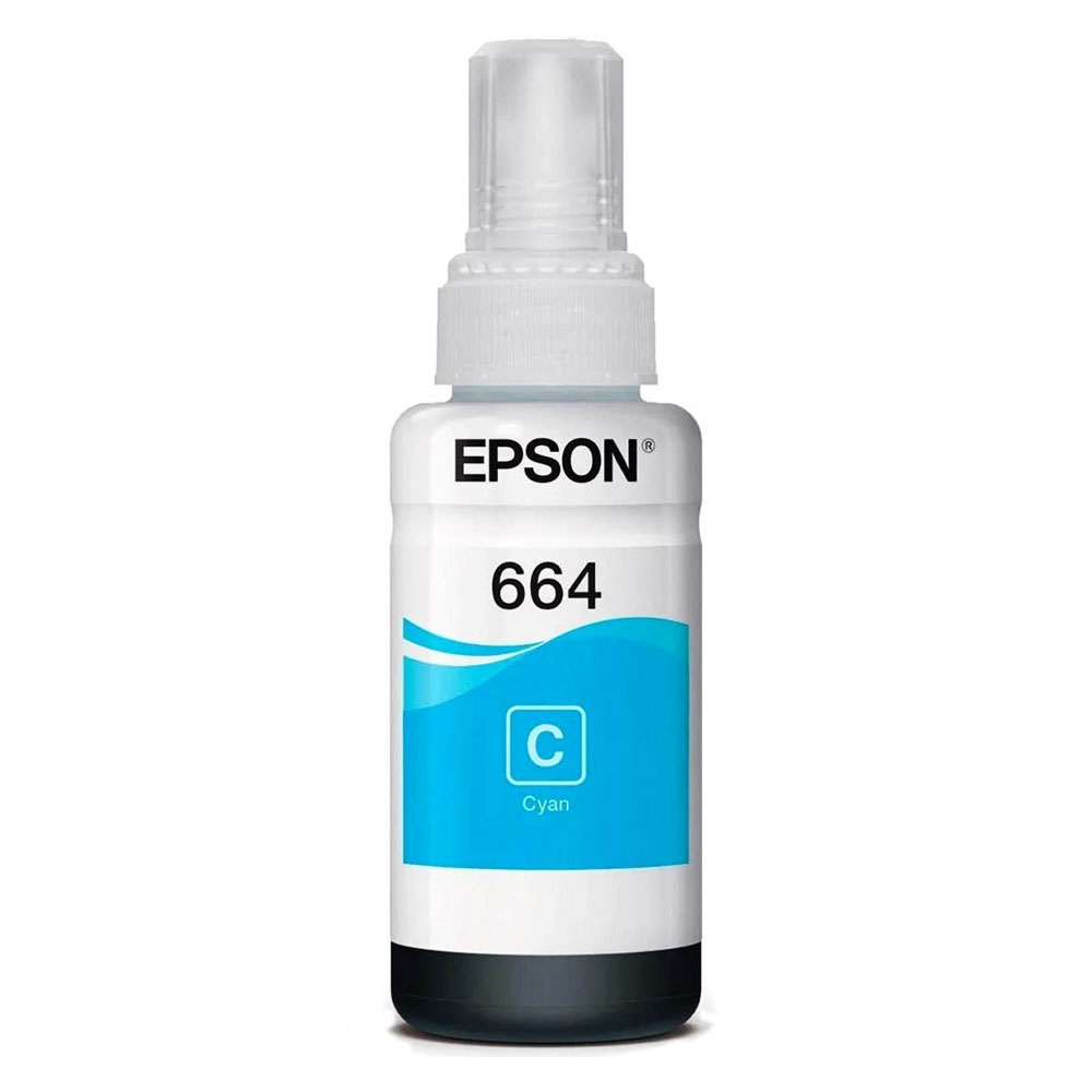 Bote Tinta Epson T664 Cyan 70ML Original