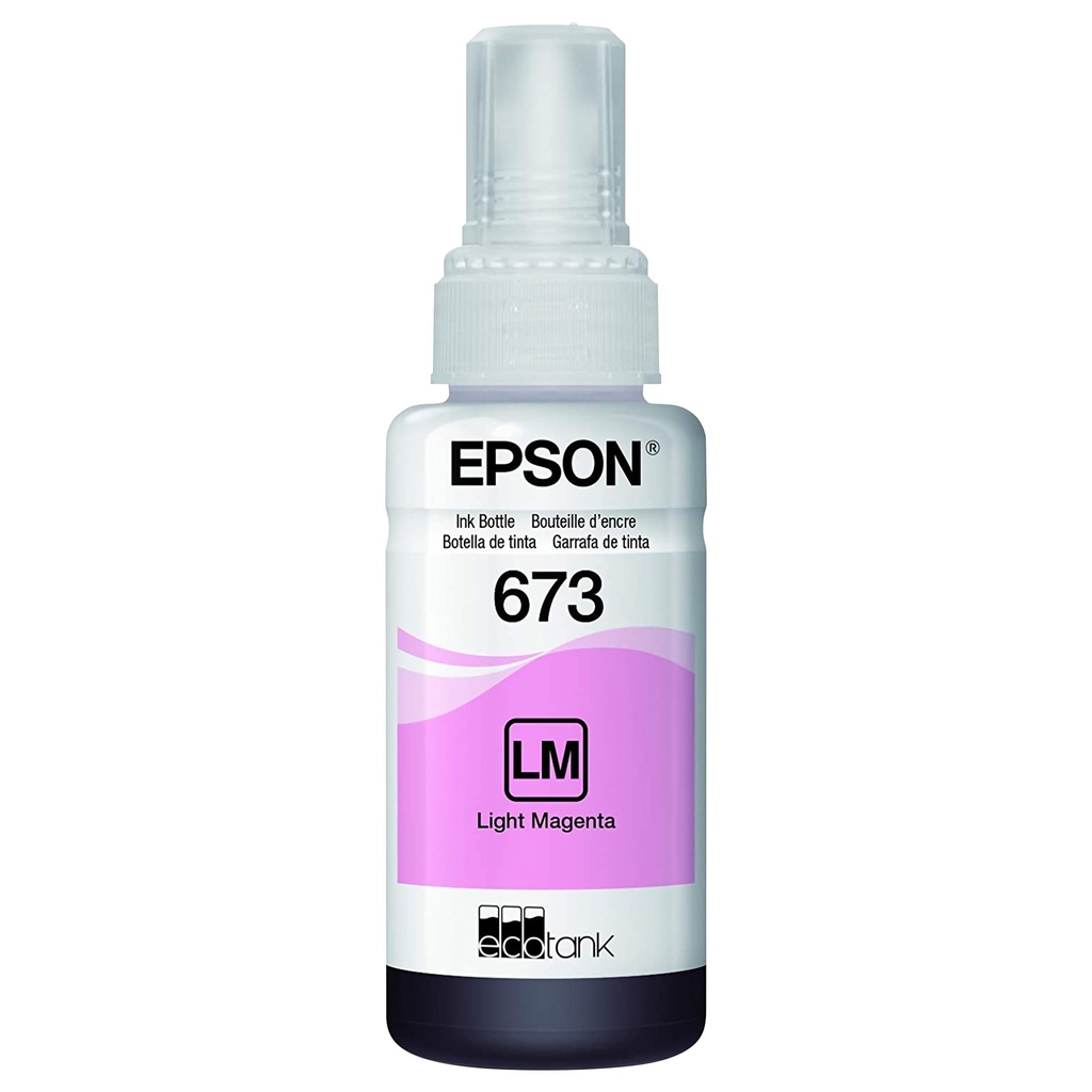 Bote Tinta Epson T673 Magenta Claro 70 Ml Original